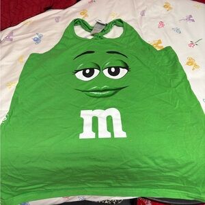Green M&M Pajamas Set